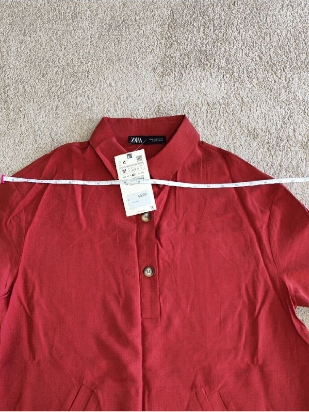 Zara Button-Placket Tunic - Picture 3 of 14